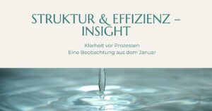 Klarheit vor Prozessen